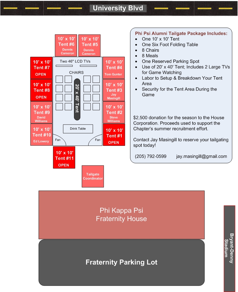 Tailgating Map